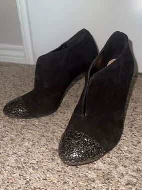 Jessica Simpson Suede Stiletto Ankle Booty
